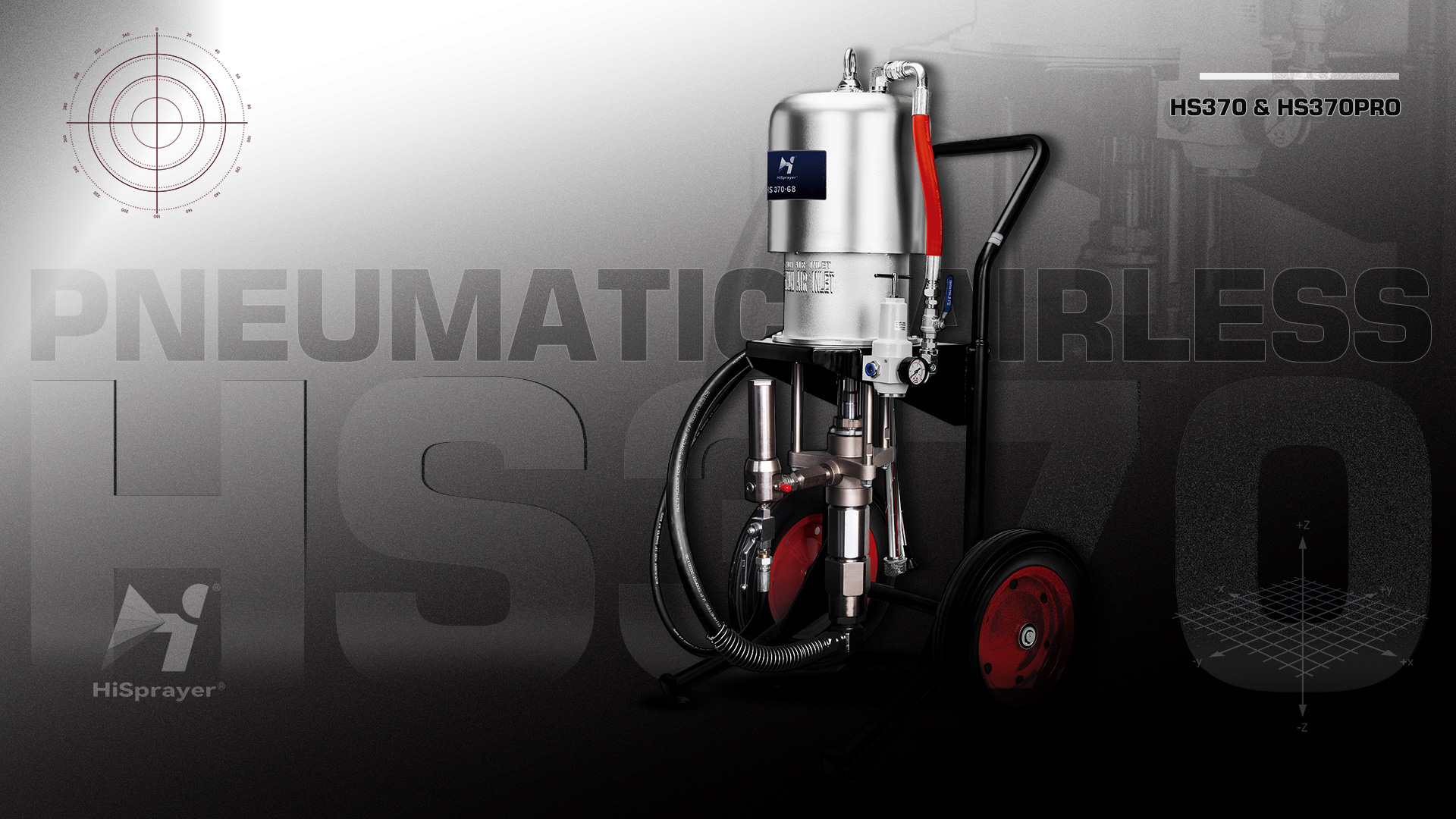 Pneumatic Paint Sprayer for Industrial Coating: HiSprayer HS370&HS370PRO Series